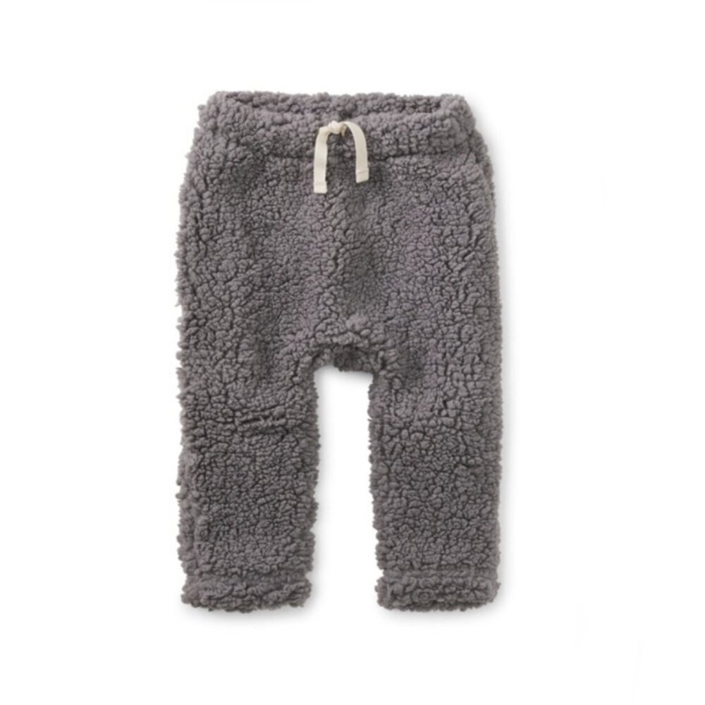 NWT Tea Collection Sherpa Baby Pants Storm Gray 3-6 Months